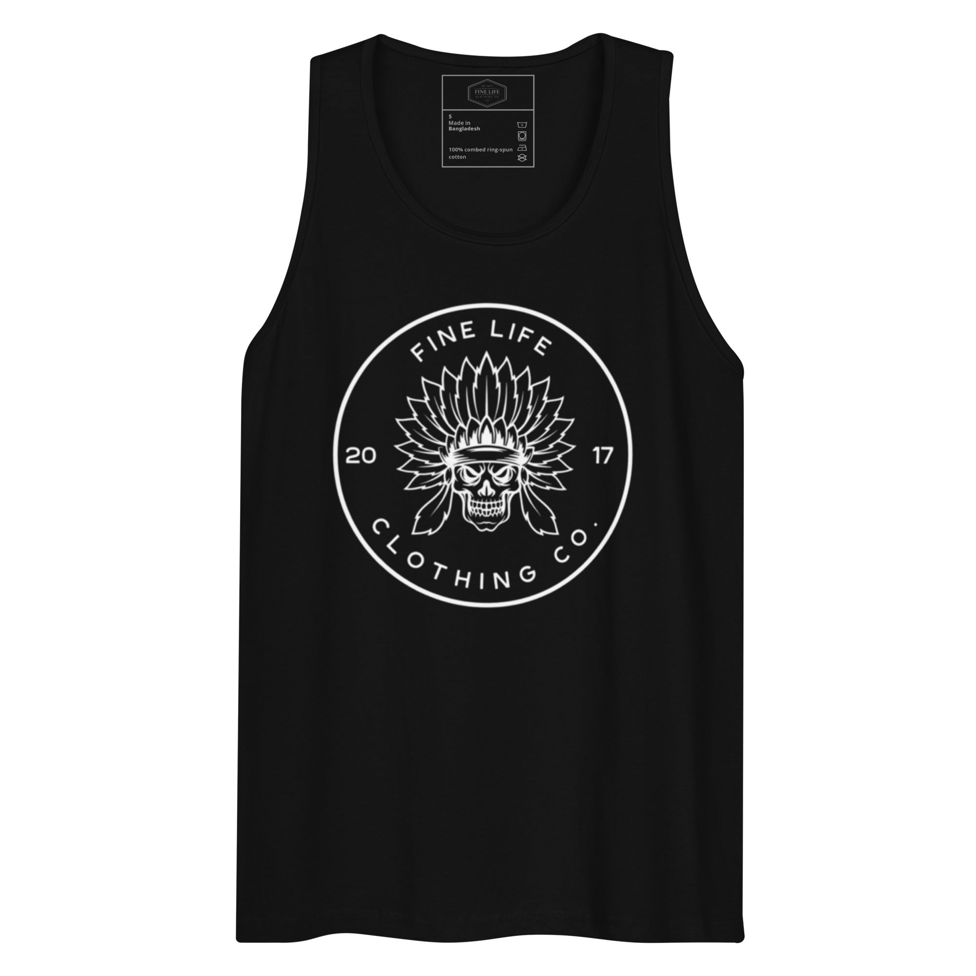 Aztec men’s tank top front view
Finelife men’s western graphic tank
Men’s rugged outdoor lifestyle tank
Casual western summer tank top
