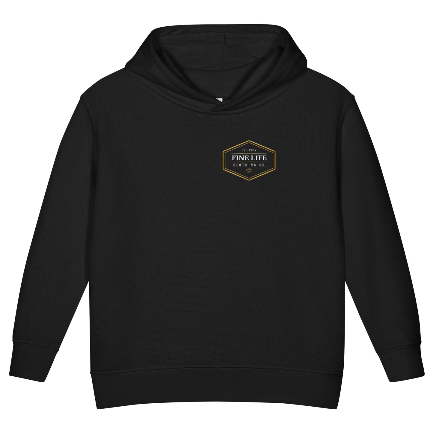 Gold Diamond toddler hoodie front view
Finelife toddler graphic hoodie
Kids rugged outdoor lifestyle hoodie
Cozy toddler everyday sweatshirt
