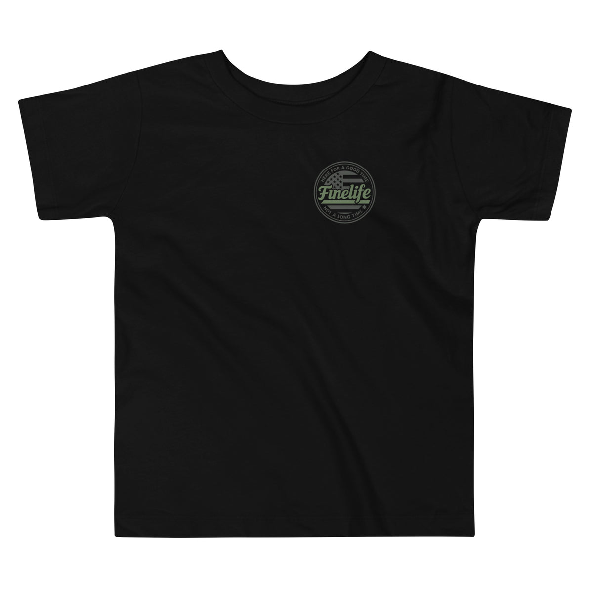 Military Lives Matter toddler t-shirt front view
Finelife patriotic toddler graphic tee
Supporting our U.S. military toddler shirt
Kids patriotic outdoor apparel
