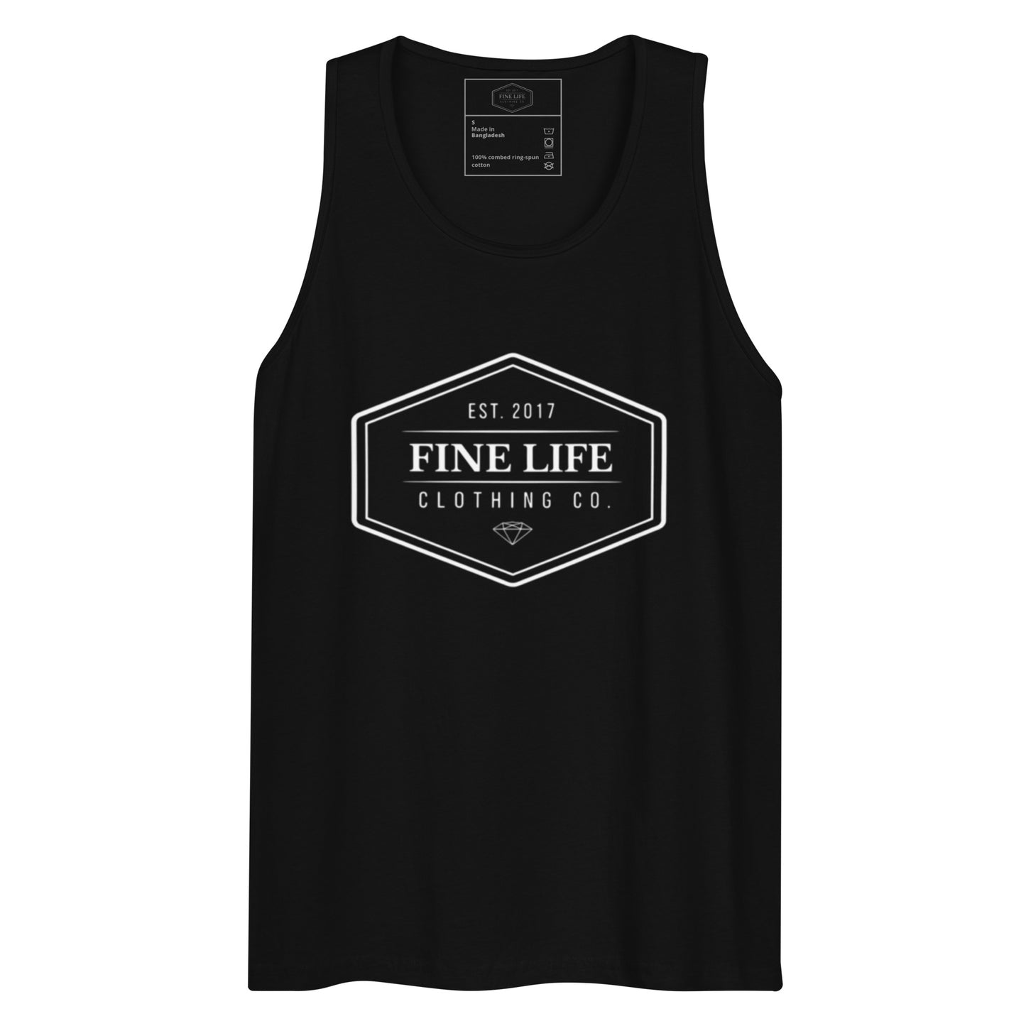 New Diamond men’s tank top front view
Finelife men’s graphic lifestyle tank
Men’s rugged outdoor tank top
Casual diamond summer tank