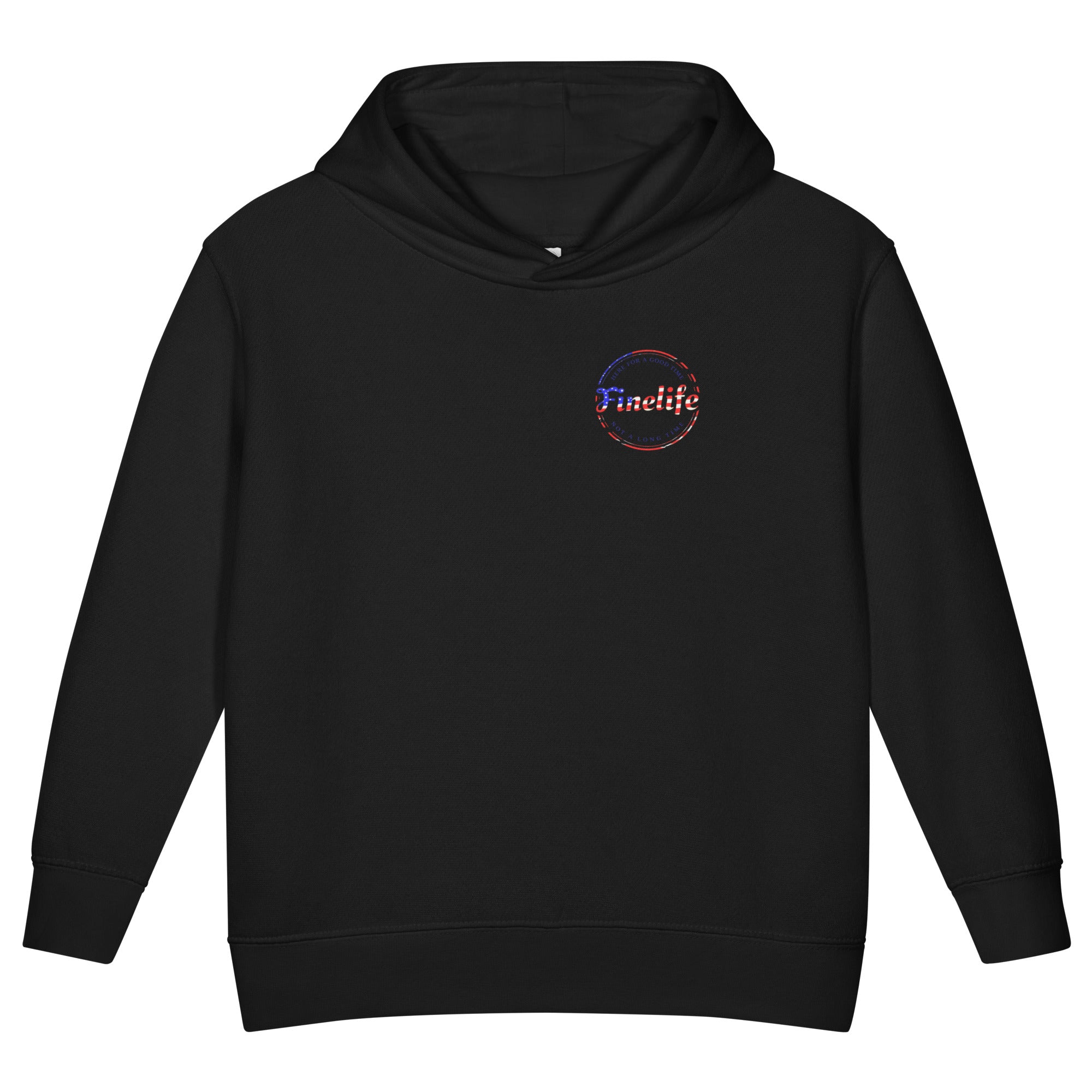 Patriot Good Time toddler hoodie front view
Finelife patriotic toddler graphic hoodie
Kids outdoor lifestyle hoodie
Cozy toddler everyday sweatshir