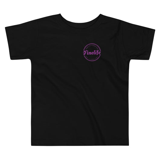 Purple Good Time toddler t-shirt front view
Finelife toddler graphic tee
Purple kids lifestyle shirt
Casual toddler outdoor apparel