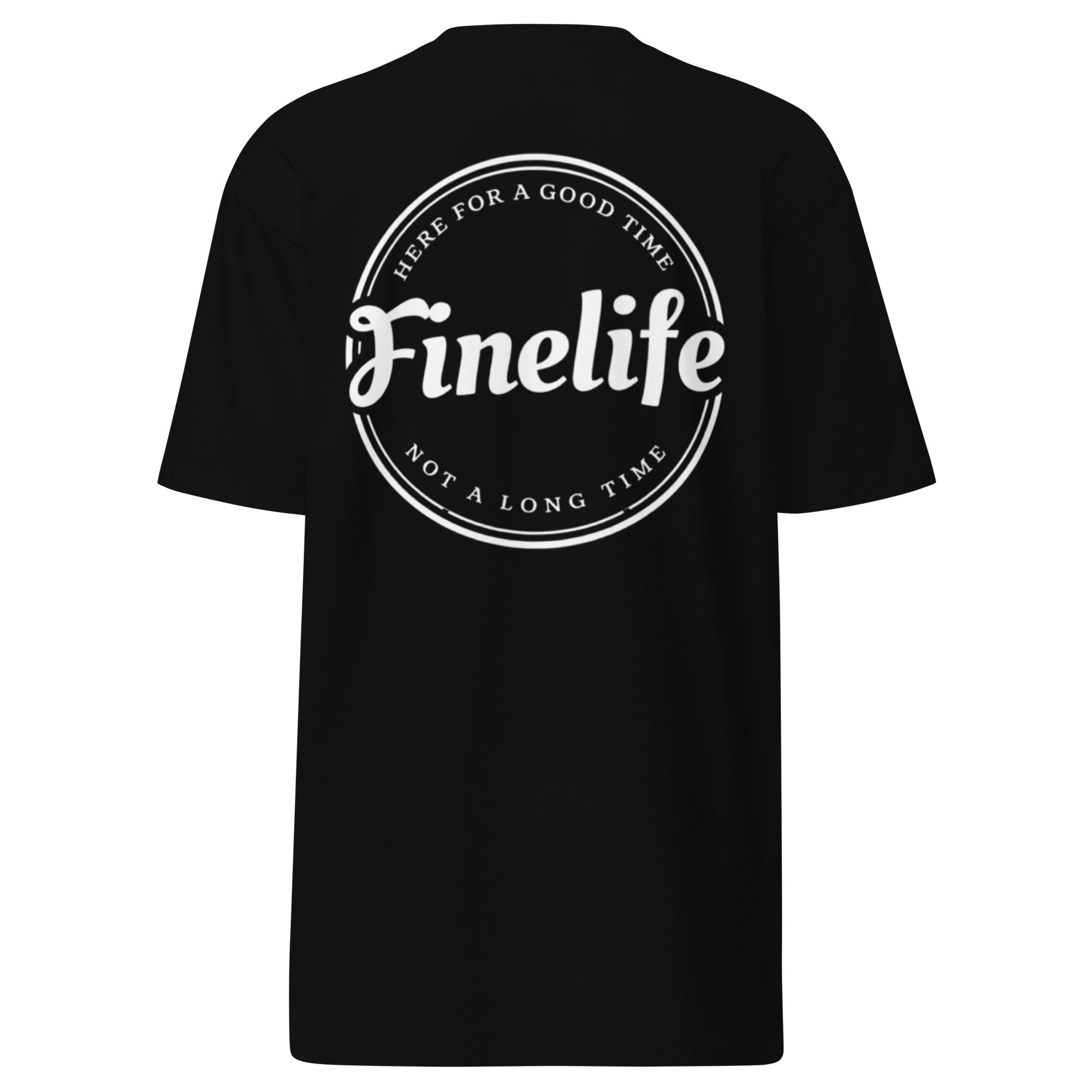 Good Time men’s t-shirt BACK view
Finelife men’s graphic lifestyle tee
Men’s rugged outdoor t-shirt
Casual everyday lifestyle shirt