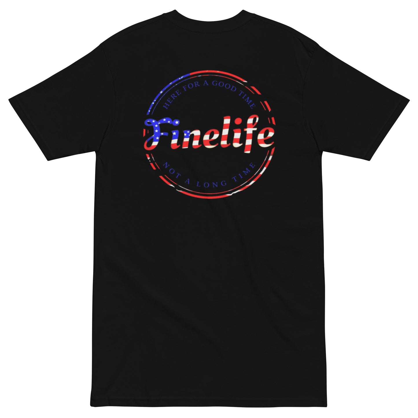 Patriot Good Time men’s t-shirt BACK view
Finelife patriotic graphic tee
Men’s rugged lifestyle t-shirt
Outdoor patriotic everyday shirt