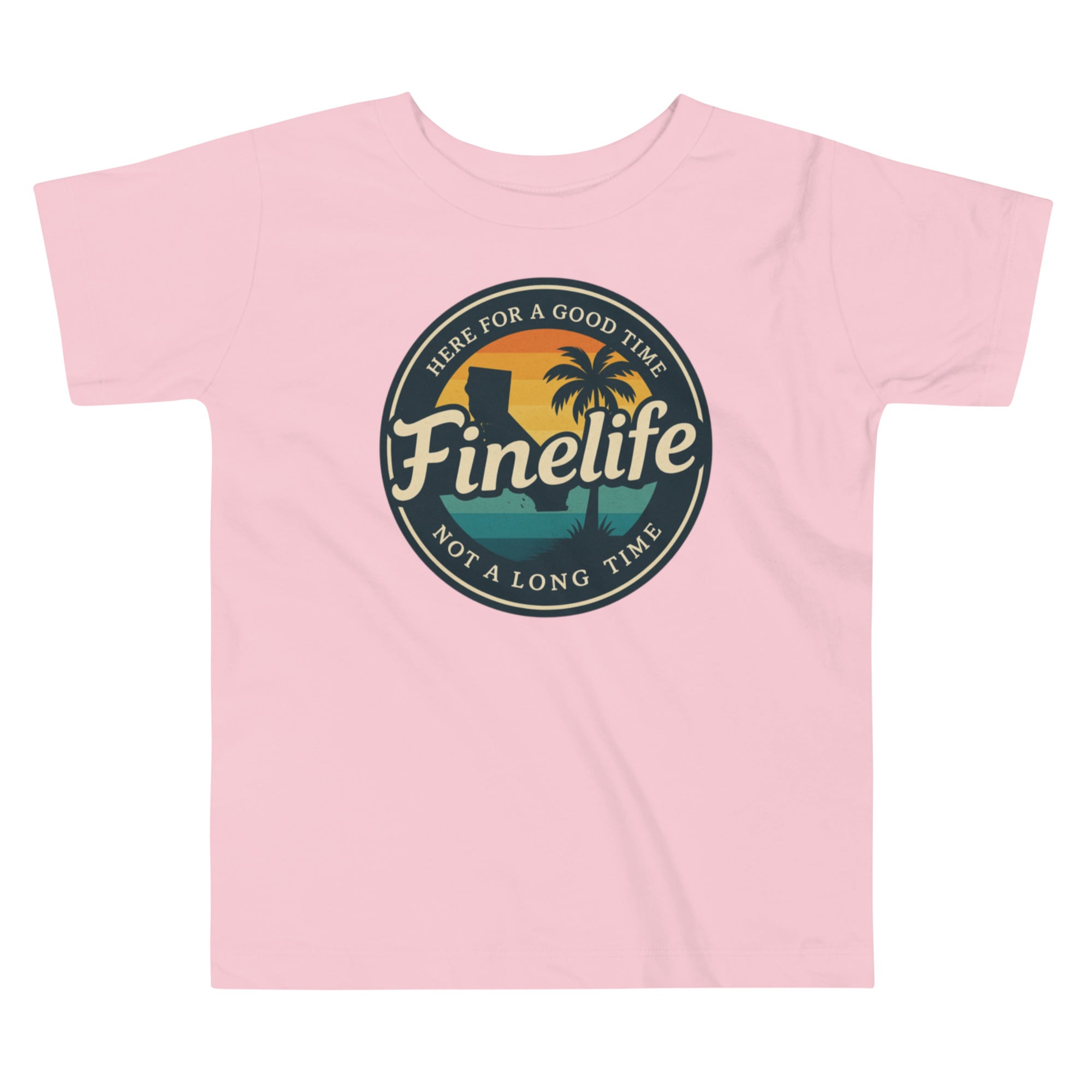 Beach Vibes toddler t-shirt front view
Finelife toddler summer graphic tee
Kids beach lifestyle shirt
Toddler lake day t-shirt
