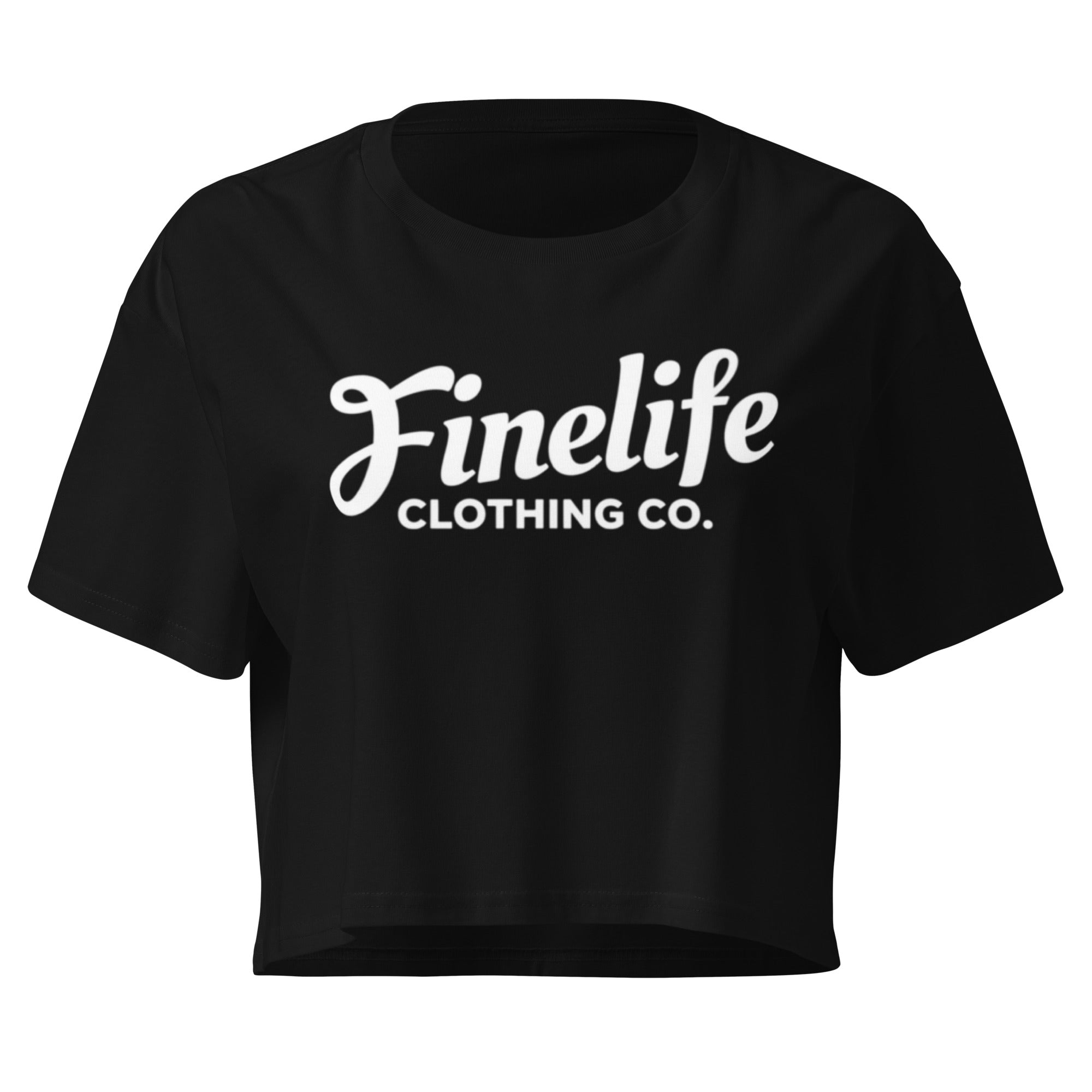 Finelife ladies crop top front view
Women’s casual lifestyle crop tee
Finelife women’s outdoor apparel crop top
